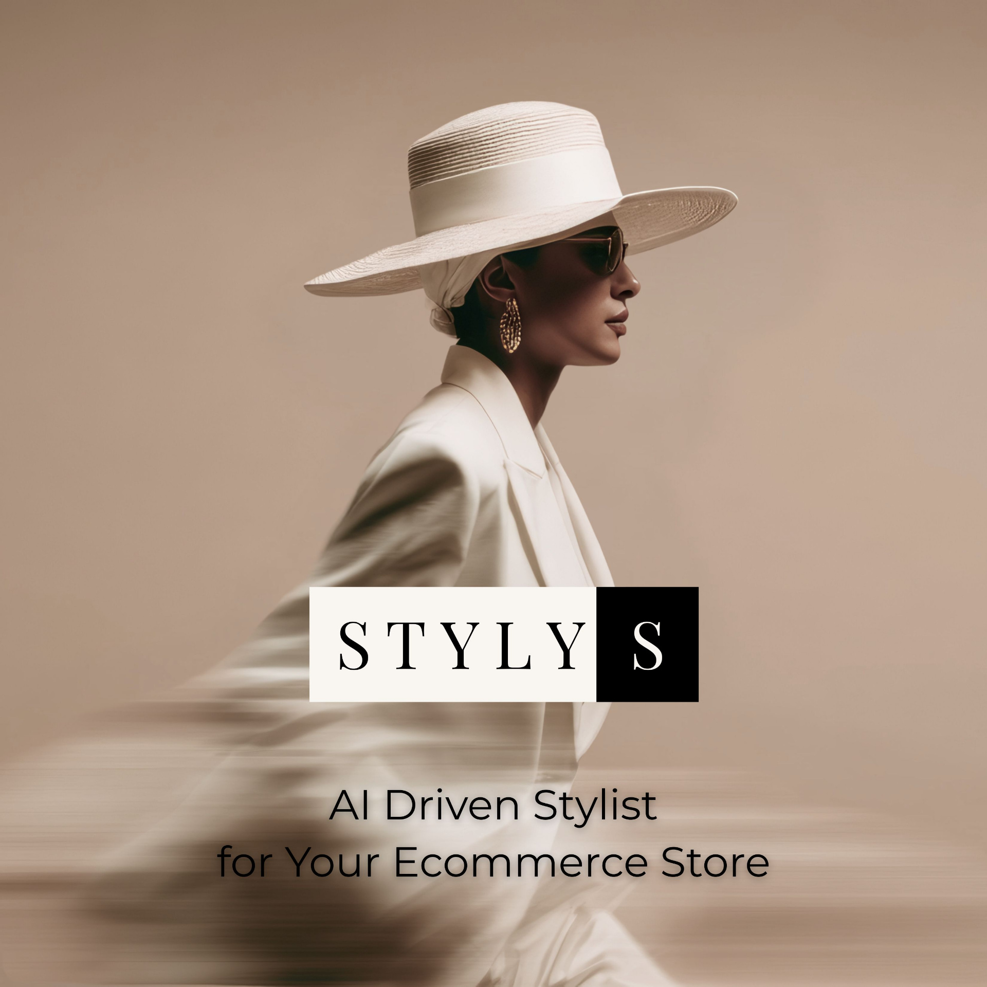 Fashion model showcasing STYLYS AI styling
